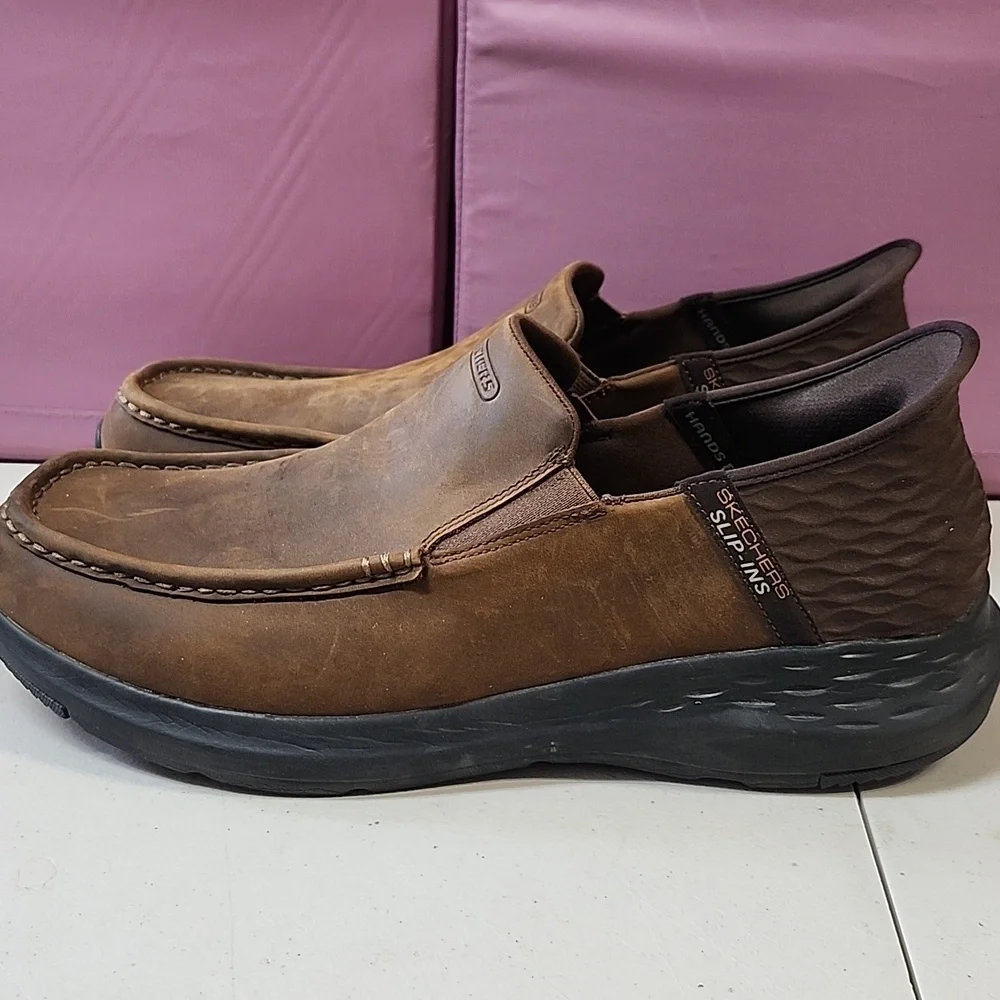 Skechers Men's Tan Slip-On Loafers
